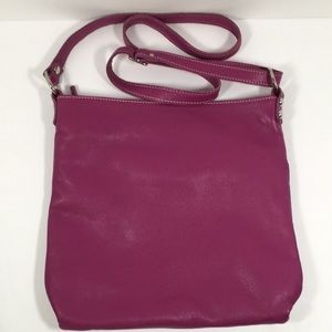 Innue purple leather crossbody Made in Italy